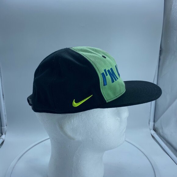 Nike TRUE "I'm All Day" Snapback Hat Green/Black Adjustable Kid Age 4-7 - Picture 2 of 8